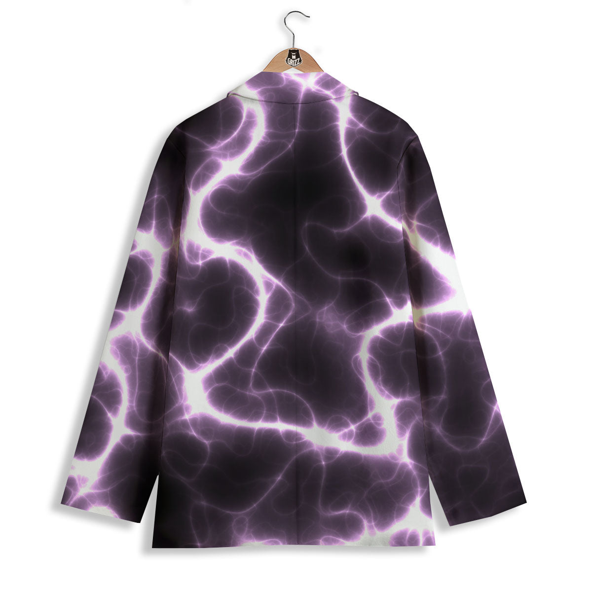 Chain Lightning Print Women's Blazer-grizzshop