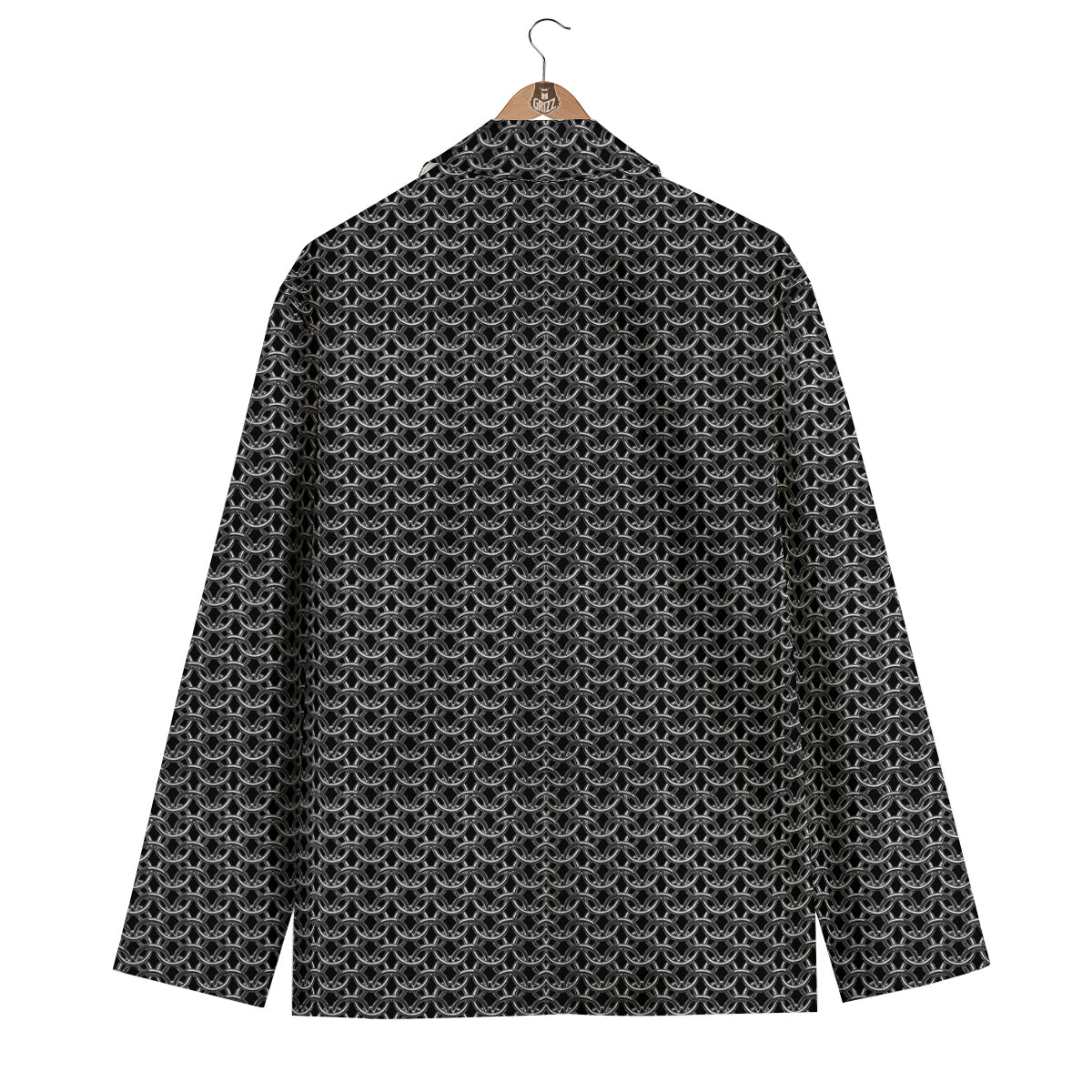 Chainmail Ring Print Men's Blazer-grizzshop