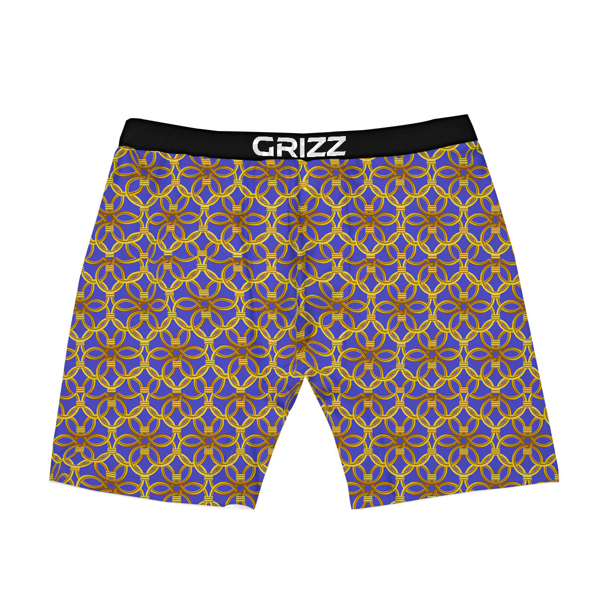 Chainmail Ring Print Pattern Boxer Briefs-grizzshop