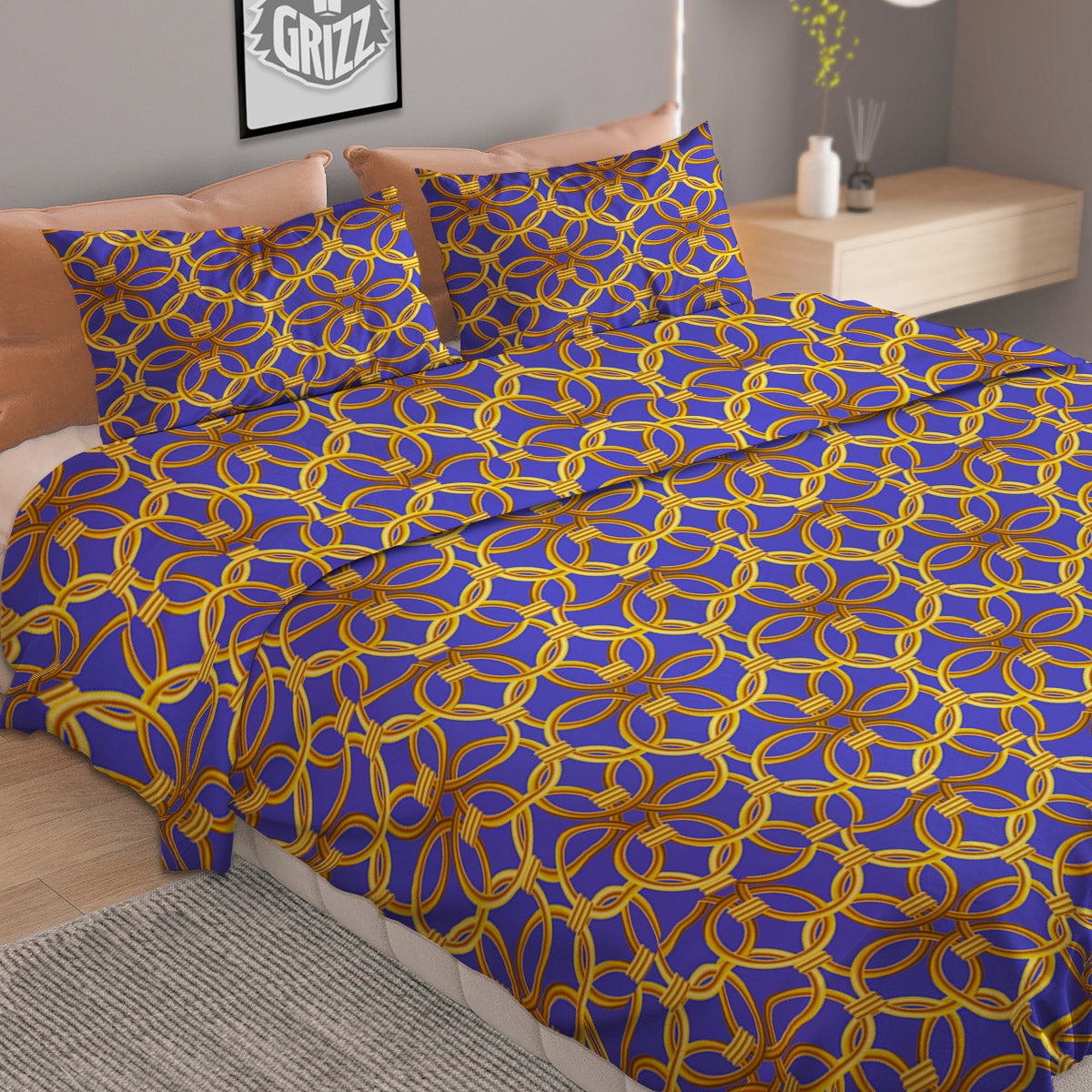 Cross Halloween Print Pattern Duvet Cover Bedding Set