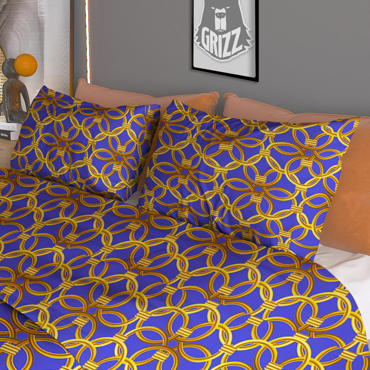 Cross Halloween Print Pattern Duvet Cover Bedding Set