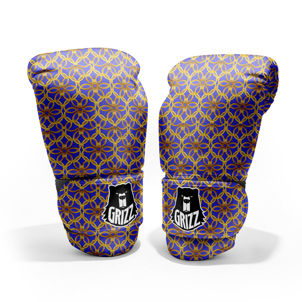 Chainmail Ring Print Pattern Sparring Gloves-grizzshop