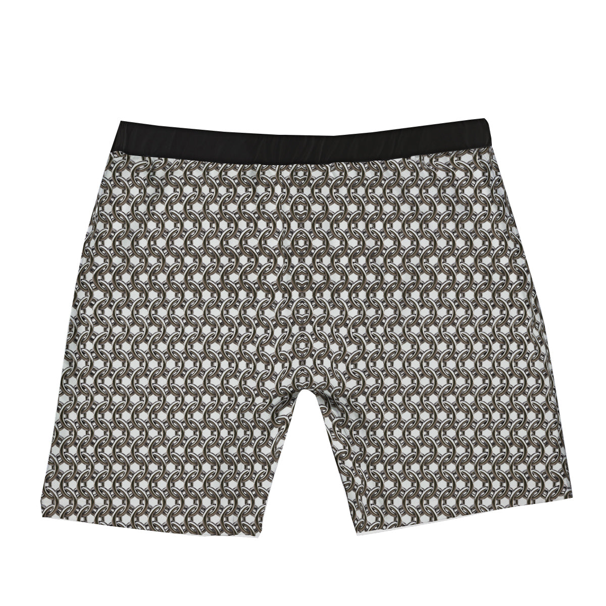 Chainmail Texture Print Boxer Briefs-grizzshop