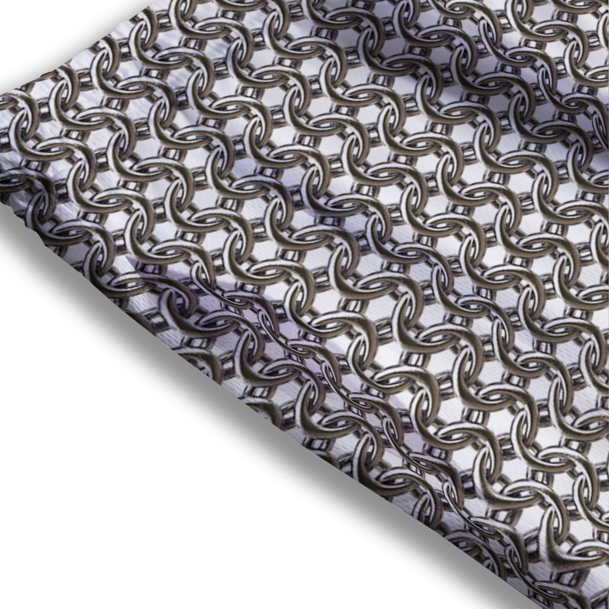 Crown Doodle Print Pattern Mesh Shorts