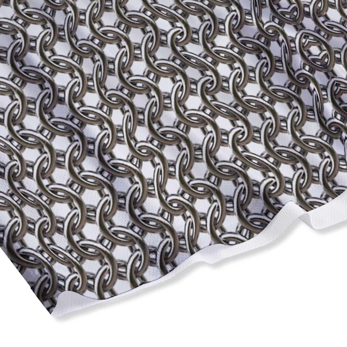 Crown Doodle Print Pattern Mesh Shorts