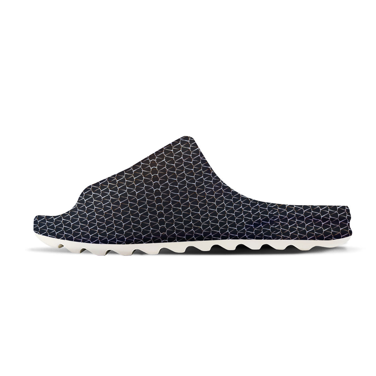 Chainmail Metal Print Pattern Sandals-grizzshop