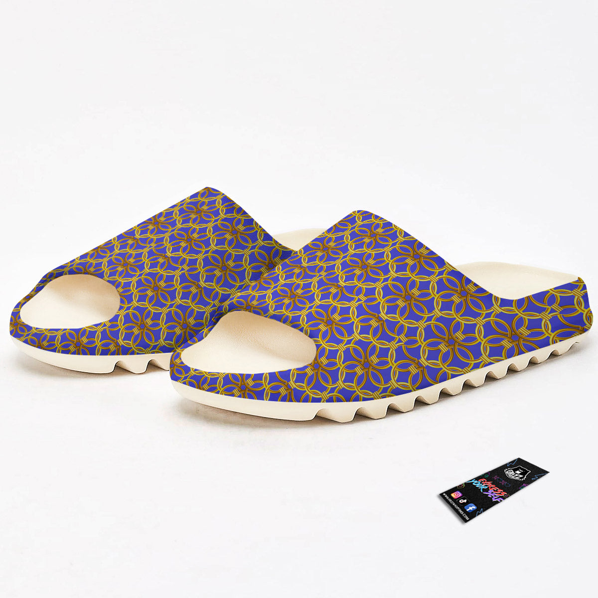 Chainmail Ring Print Pattern Sandals-grizzshop