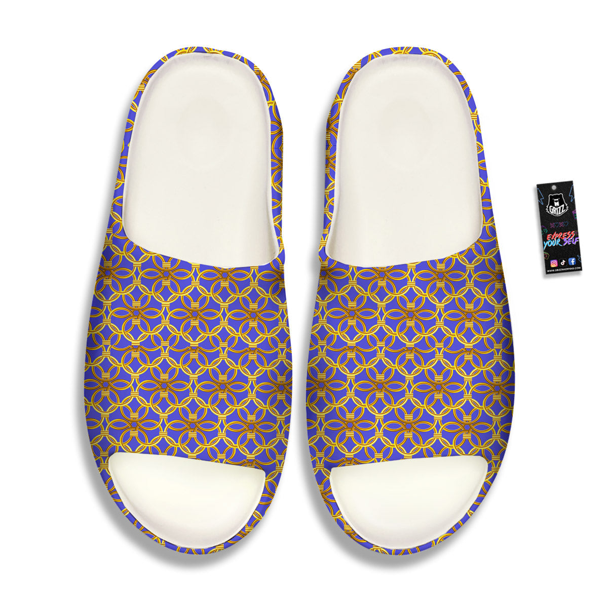 Chainmail Ring Print Pattern Sandals-grizzshop