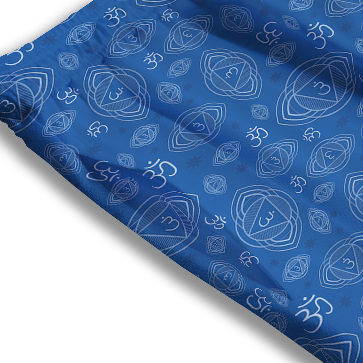 Chakra Ajna Print Pattern Mesh Shorts-grizzshop