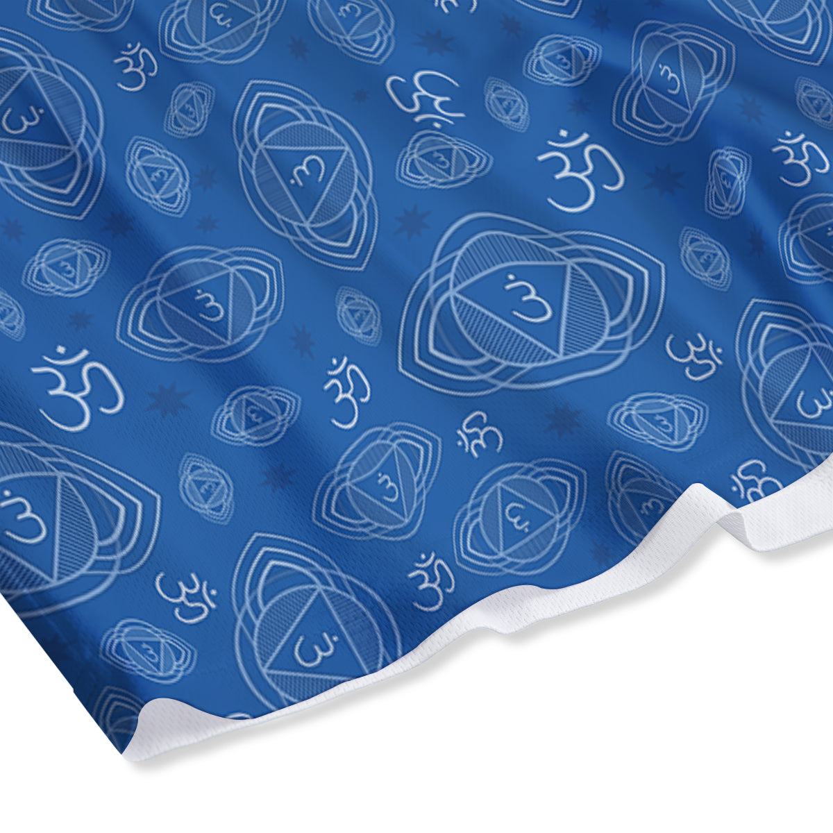 Chakra Ajna Print Pattern Mesh Shorts-grizzshop