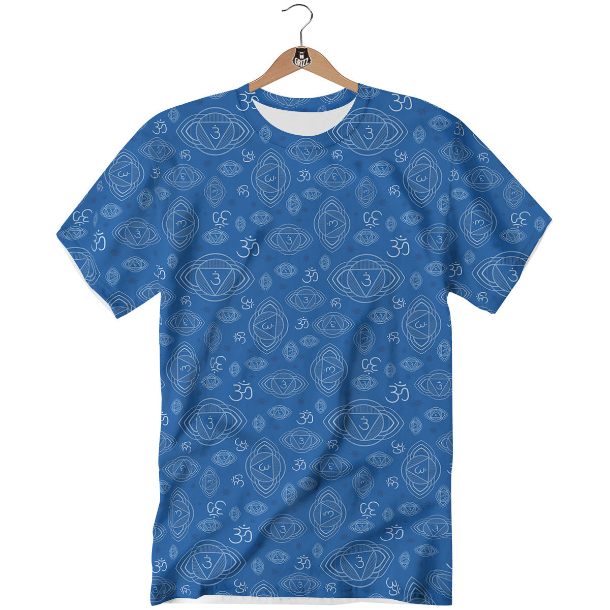 Chakra Ajna Print Pattern T-Shirt-grizzshop
