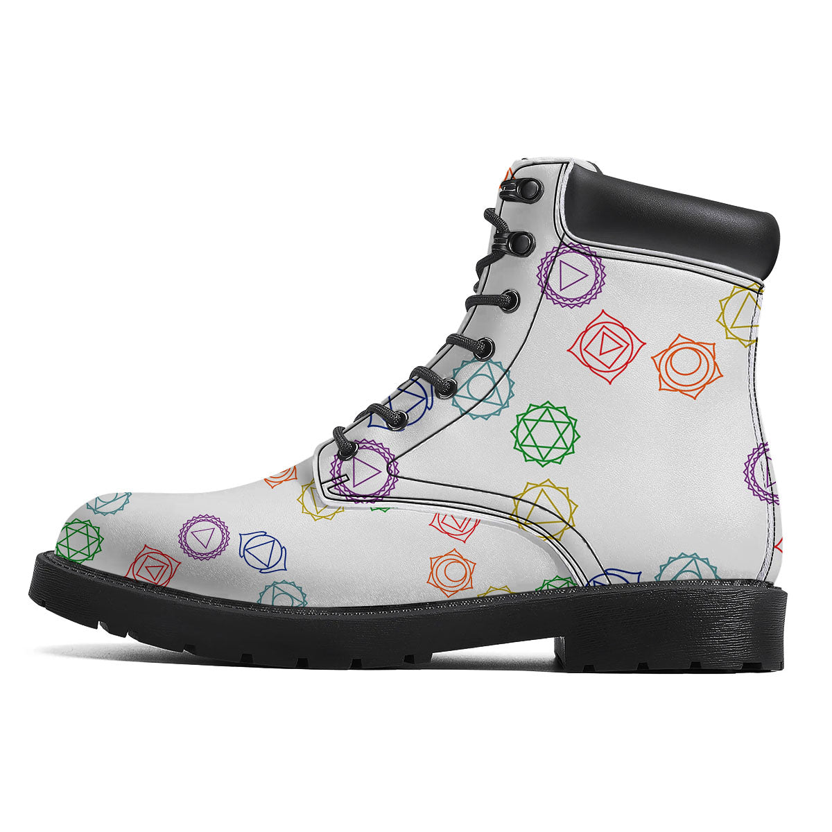 Chakra Manipura Print Pattern Boots-grizzshop