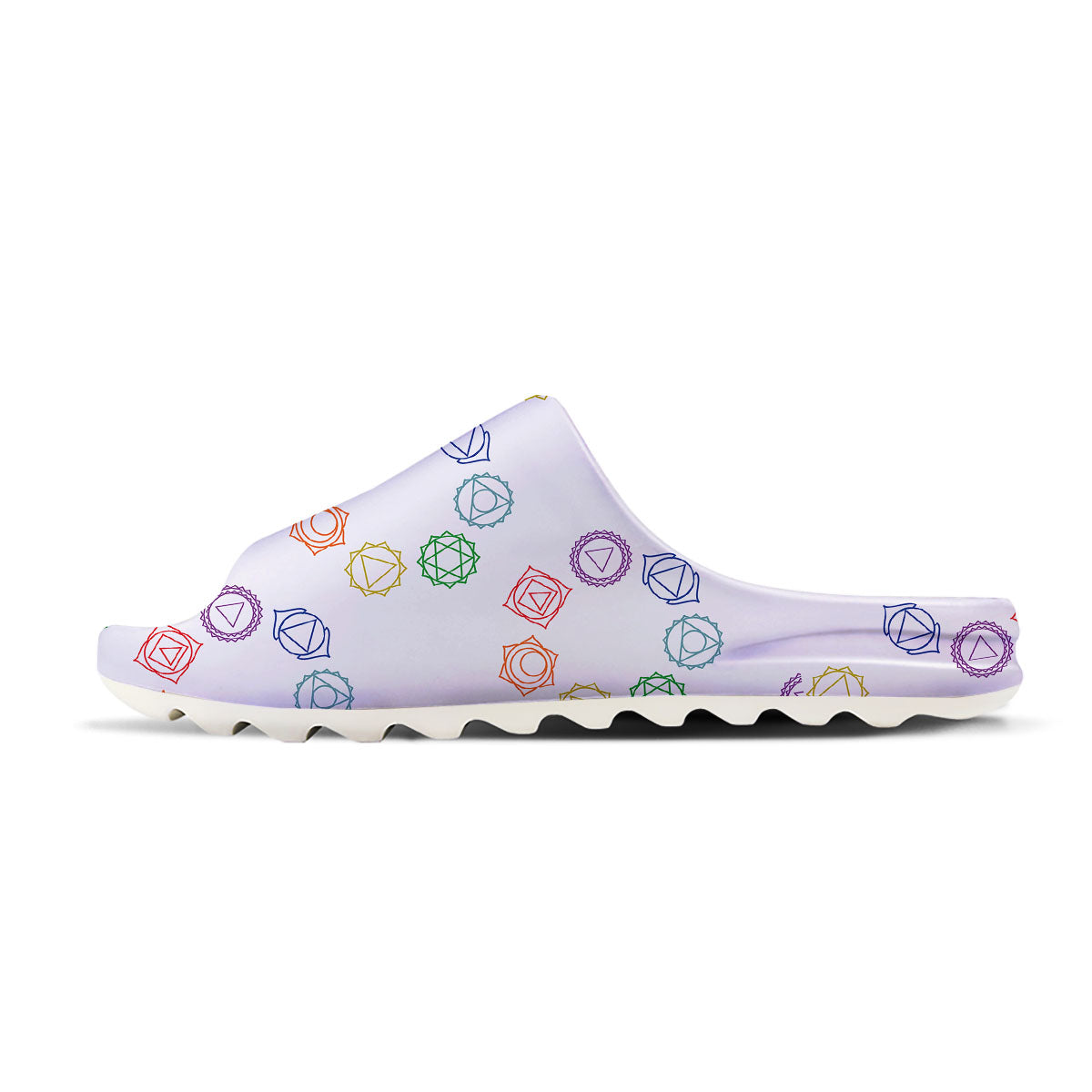 Chakra Manipura Print Pattern Sandals-grizzshop