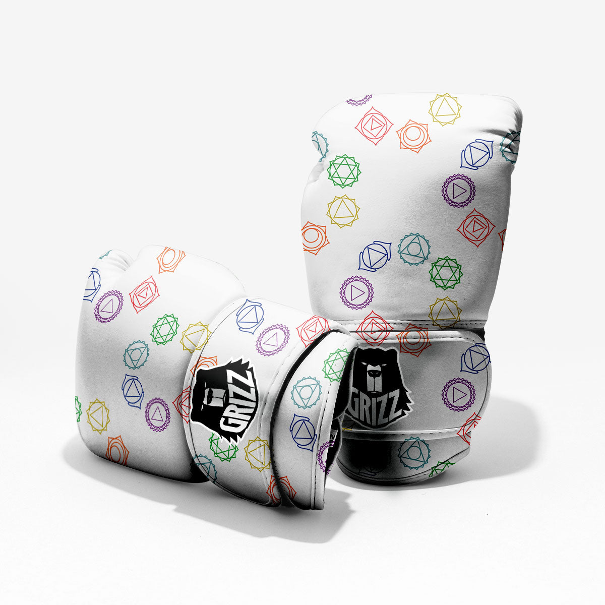 Chakra Manipura Mandala Print Boxing Gloves