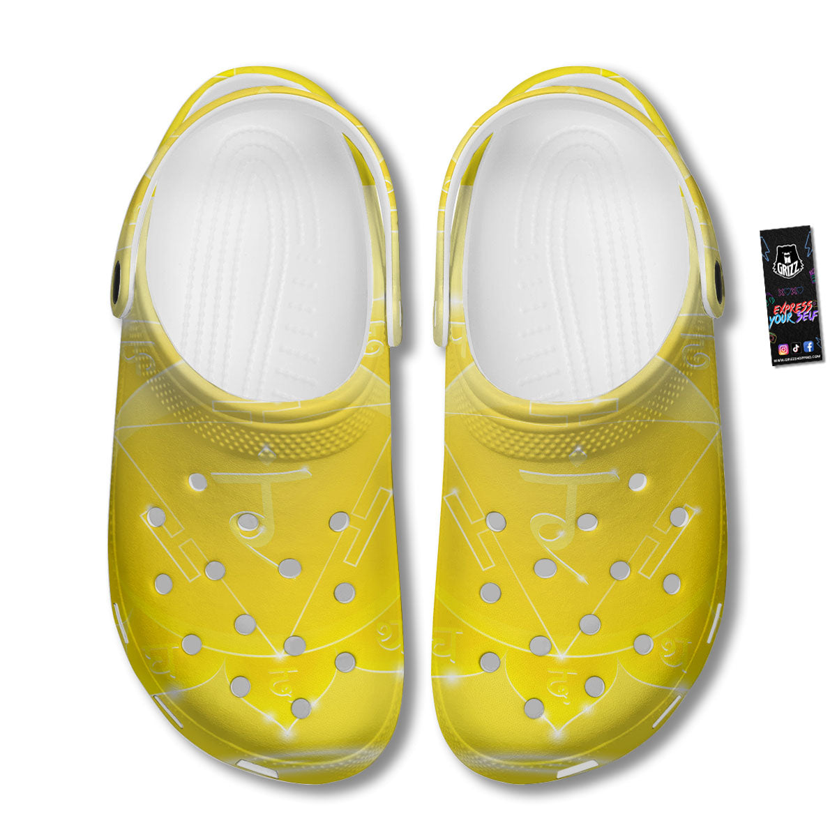 Chakra Manipura Spiritual Print Clog-grizzshop
