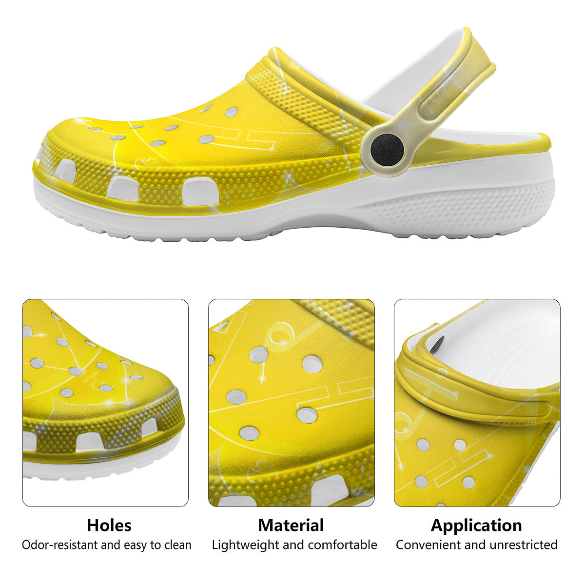 Chakra Manipura Spiritual Print Clog-grizzshop