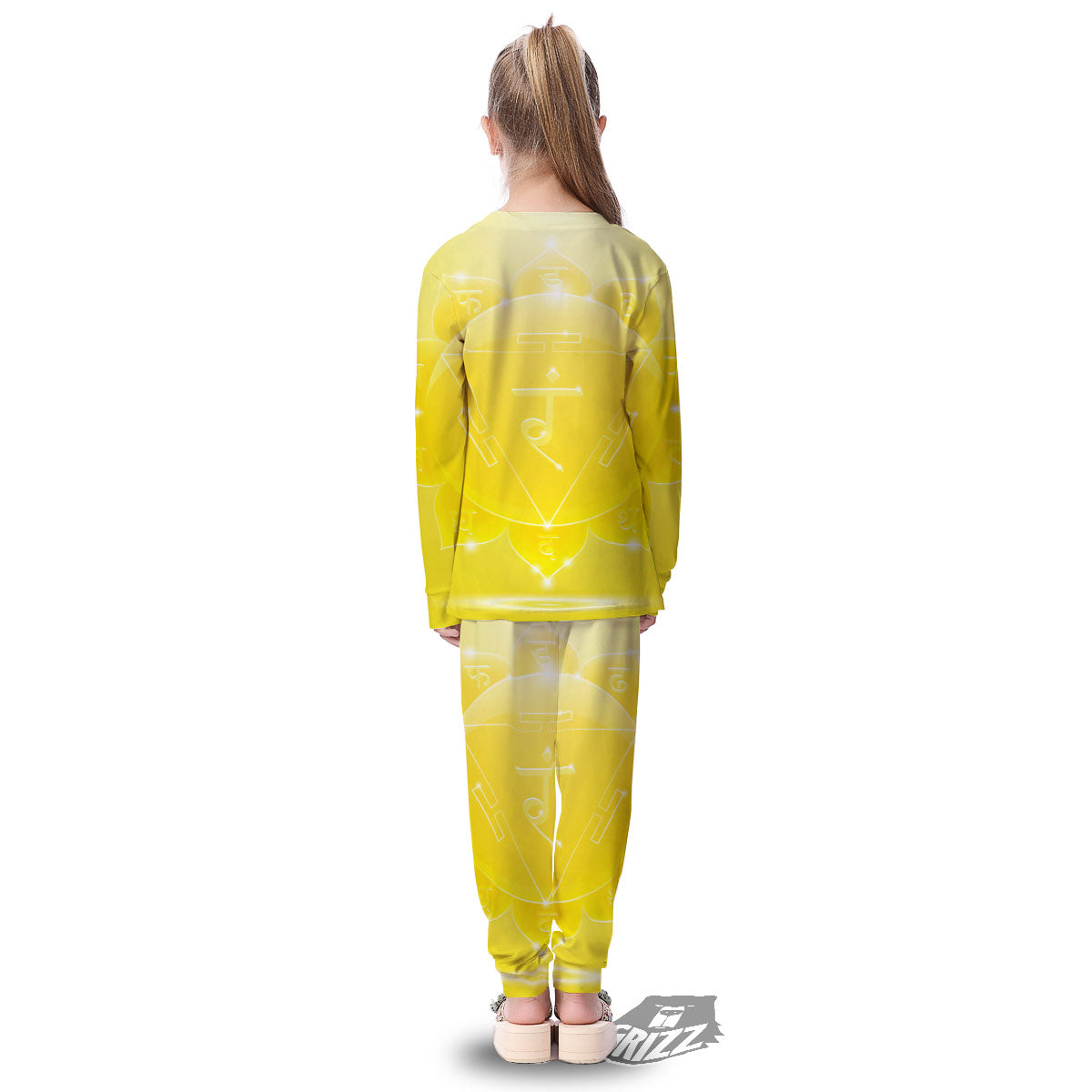 Chakra Manipura Spiritual Print Kid's Pajamas-grizzshop