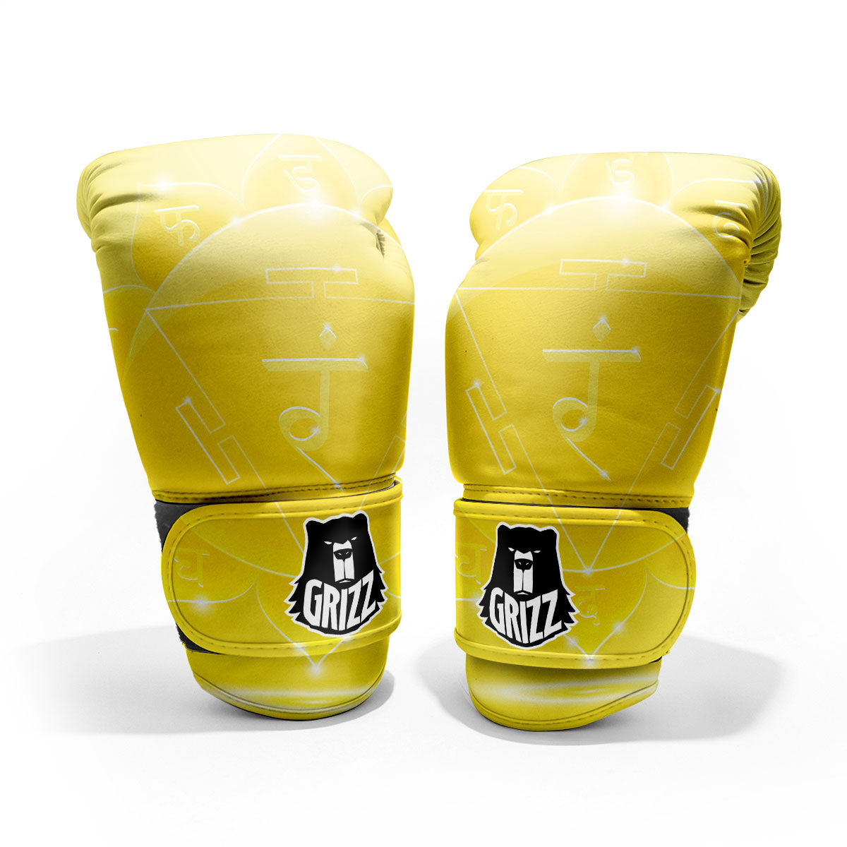 Chakra Manipura Spiritual Print Pro Boxing Glove
