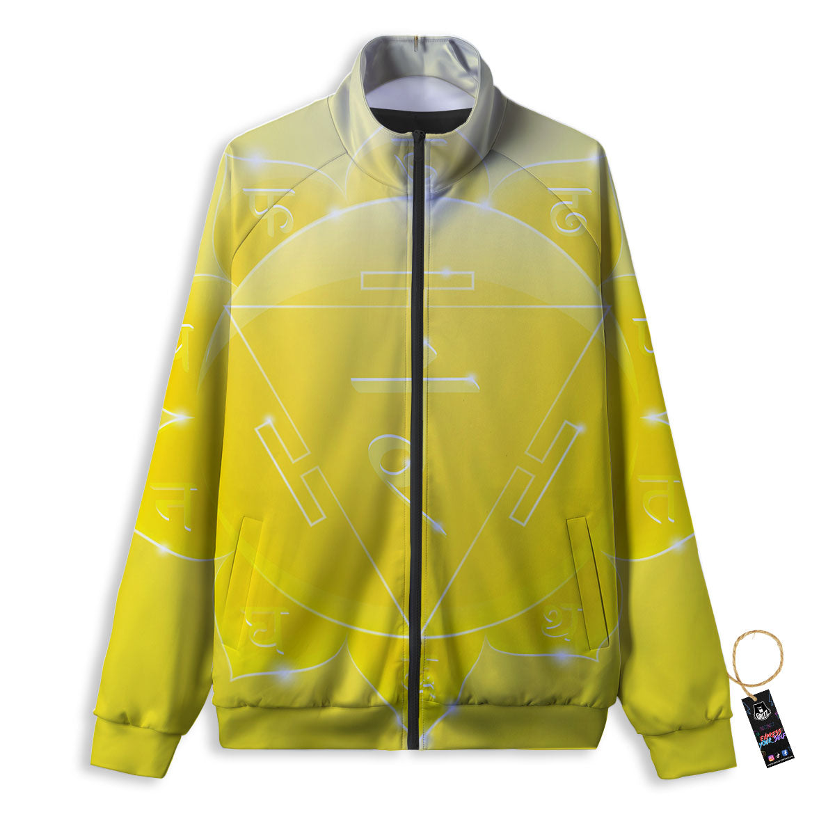 Chakra Manipura Spiritual Print Track Jacket-grizzshop