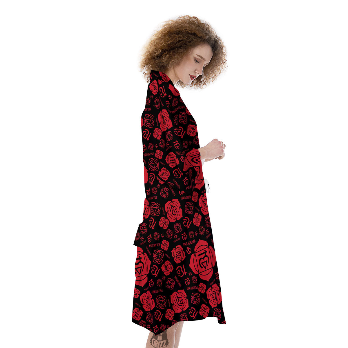Chakra Muladhara Chakra Pattern Kimono-grizzshop