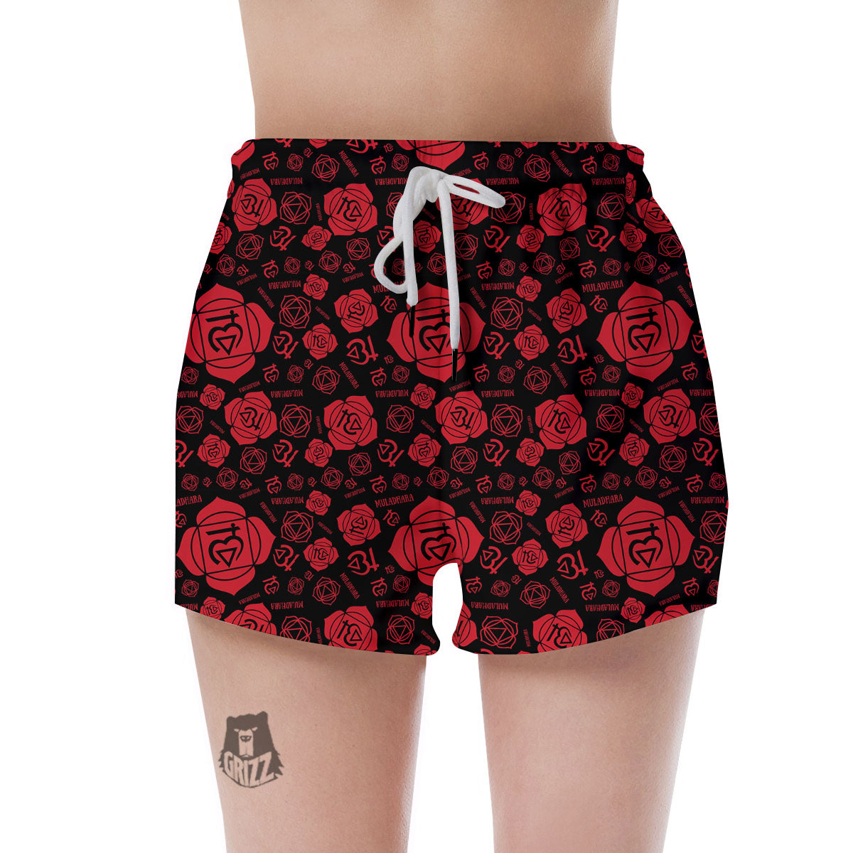 Chakra Muladhara Chakra Pattern Women's Shorts-grizzshop