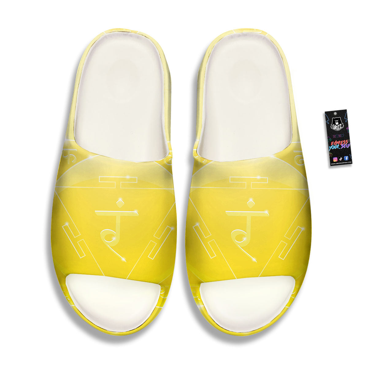 Chakra Manipura Spiritual Print Sandals-grizzshop