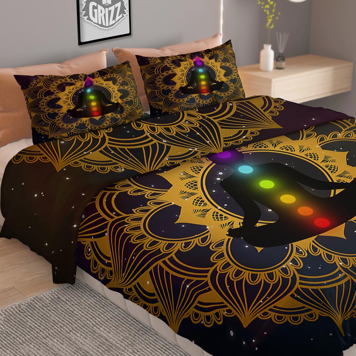 Chakras The Seven Print Duvet Cover Bedding Set