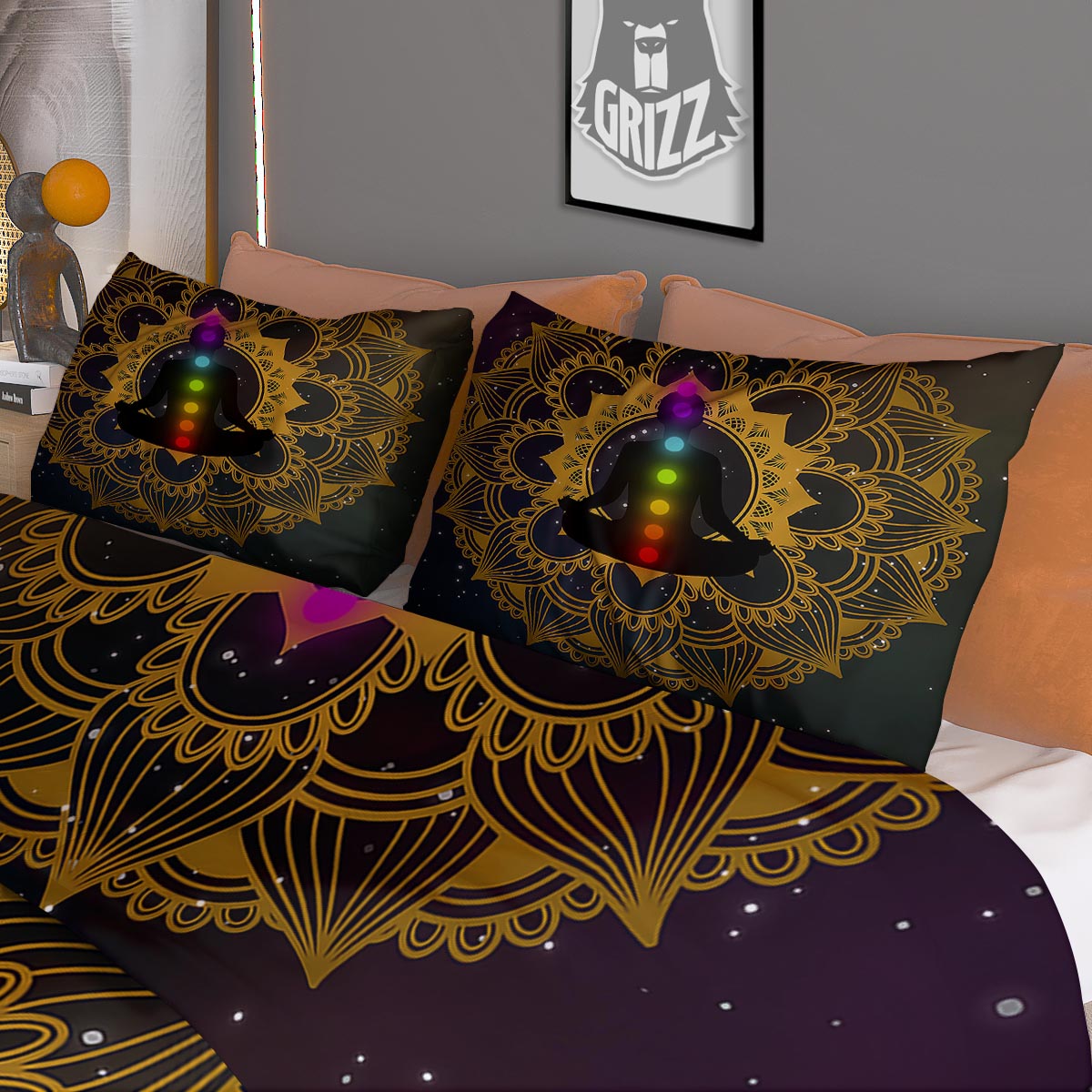 Chakras The Seven Print Duvet Cover Bedding Set