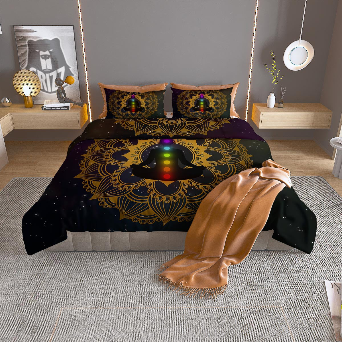 Chakras The Seven Print Duvet Cover Bedding Set