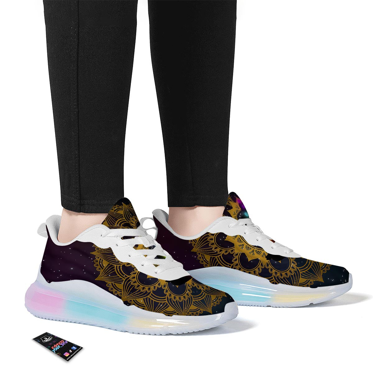 Chakras The Seven Print Running Sneakers-grizzshop
