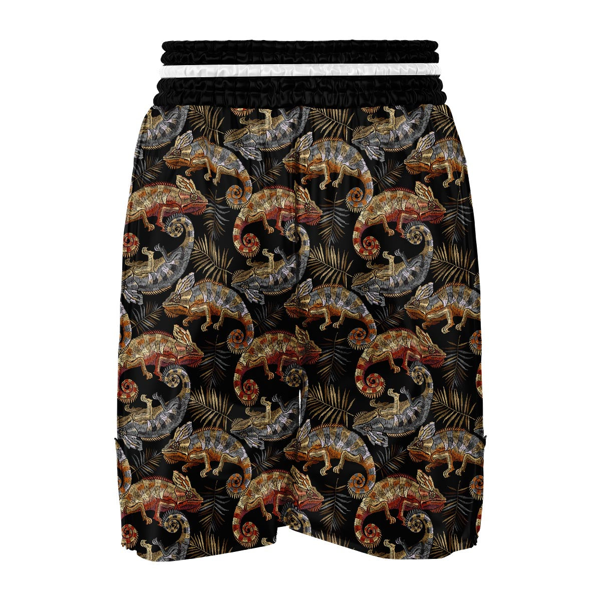 Chameleon Print Pattern Boxing Shorts-grizzshop