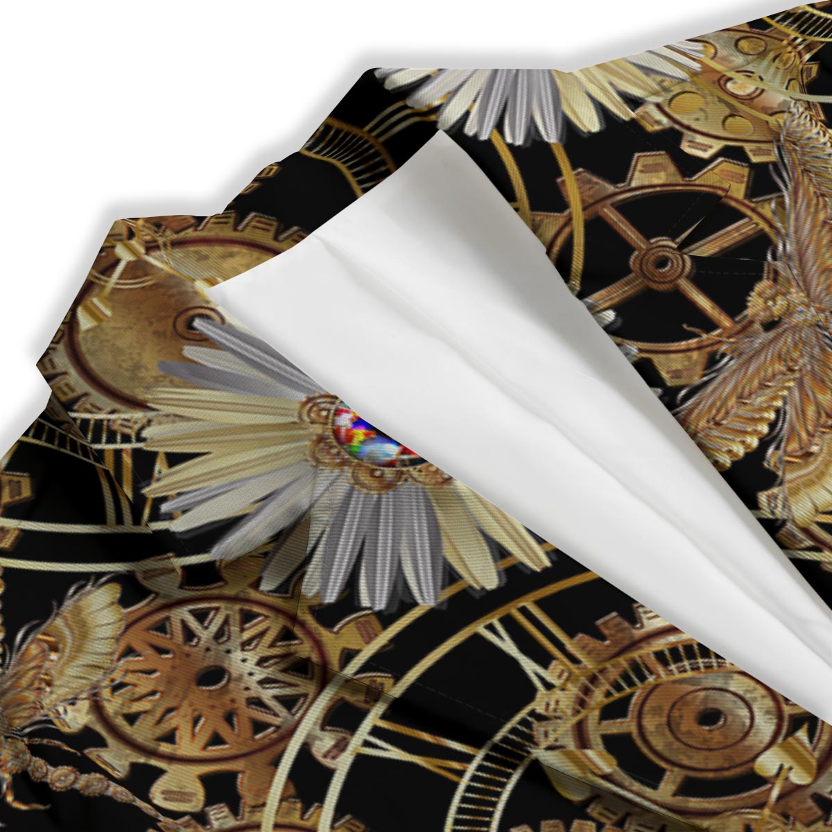 Chamomile Steampunk Print Pattern Women's Blazer-grizzshop