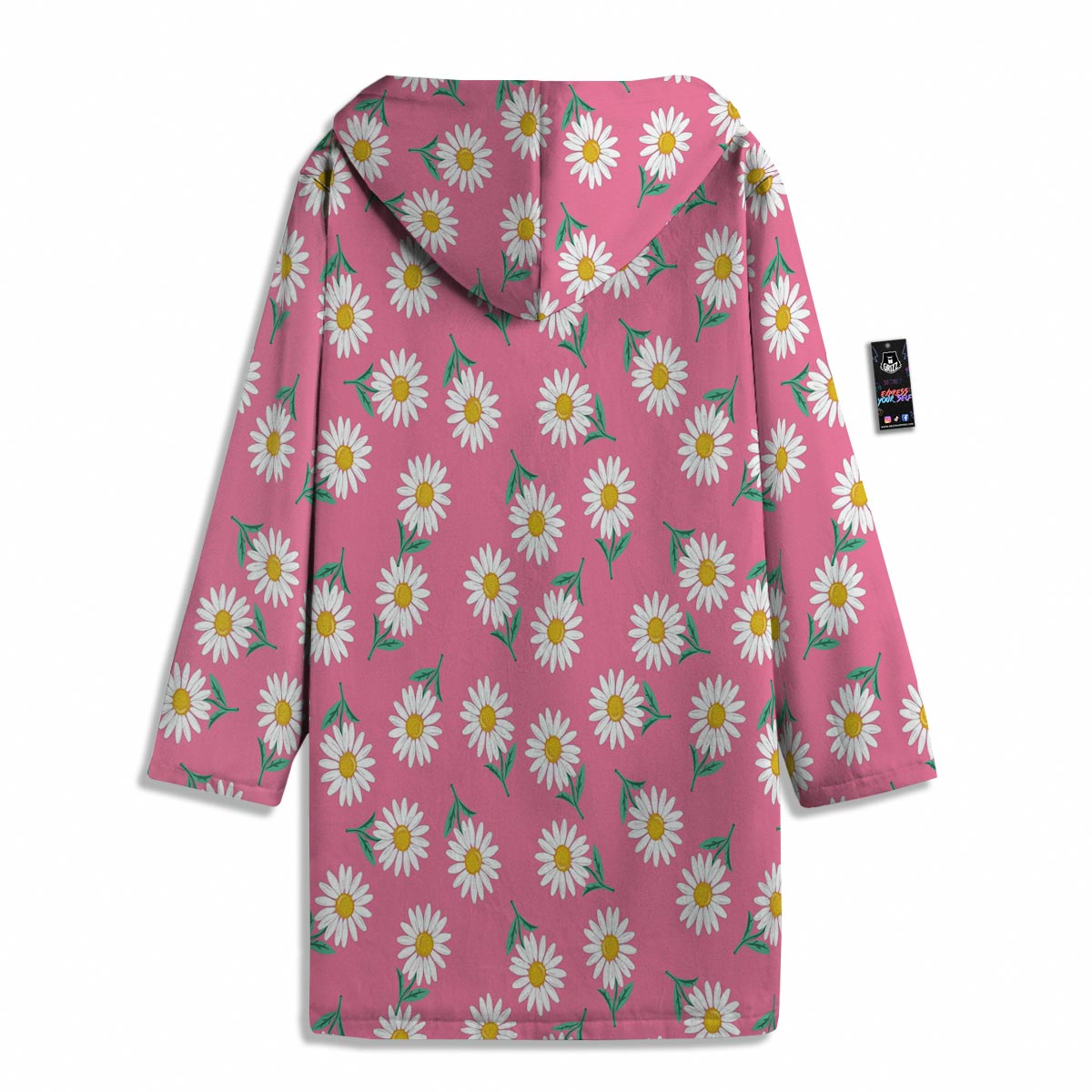 Chamomile Sunflower Print Pattern Men's Windbreaker Jacket-grizzshop