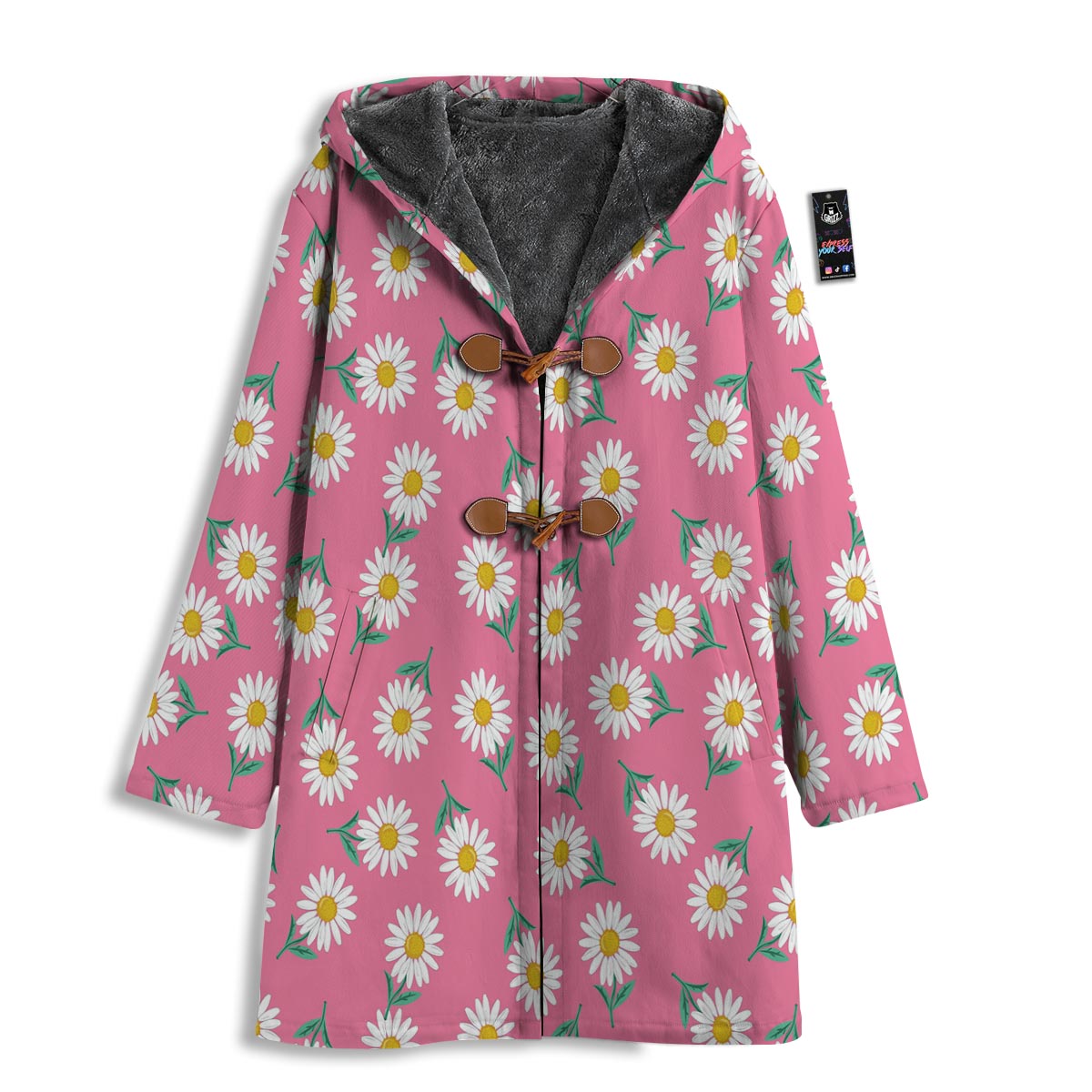 Chamomile Sunflower Print Pattern Men's Windbreaker Jacket-grizzshop