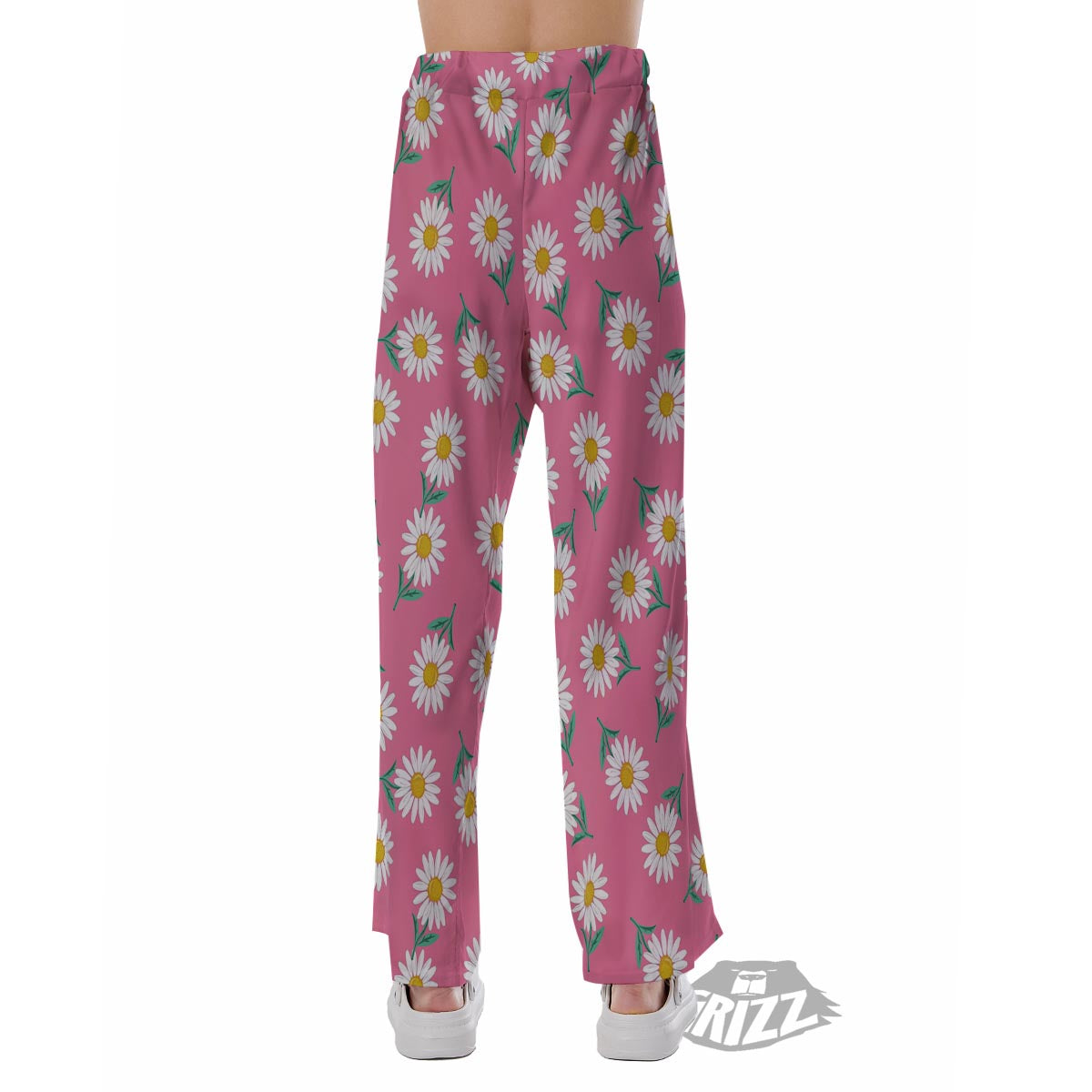 Chamomile Sunflower Print Pattern Pajama Pants-grizzshop