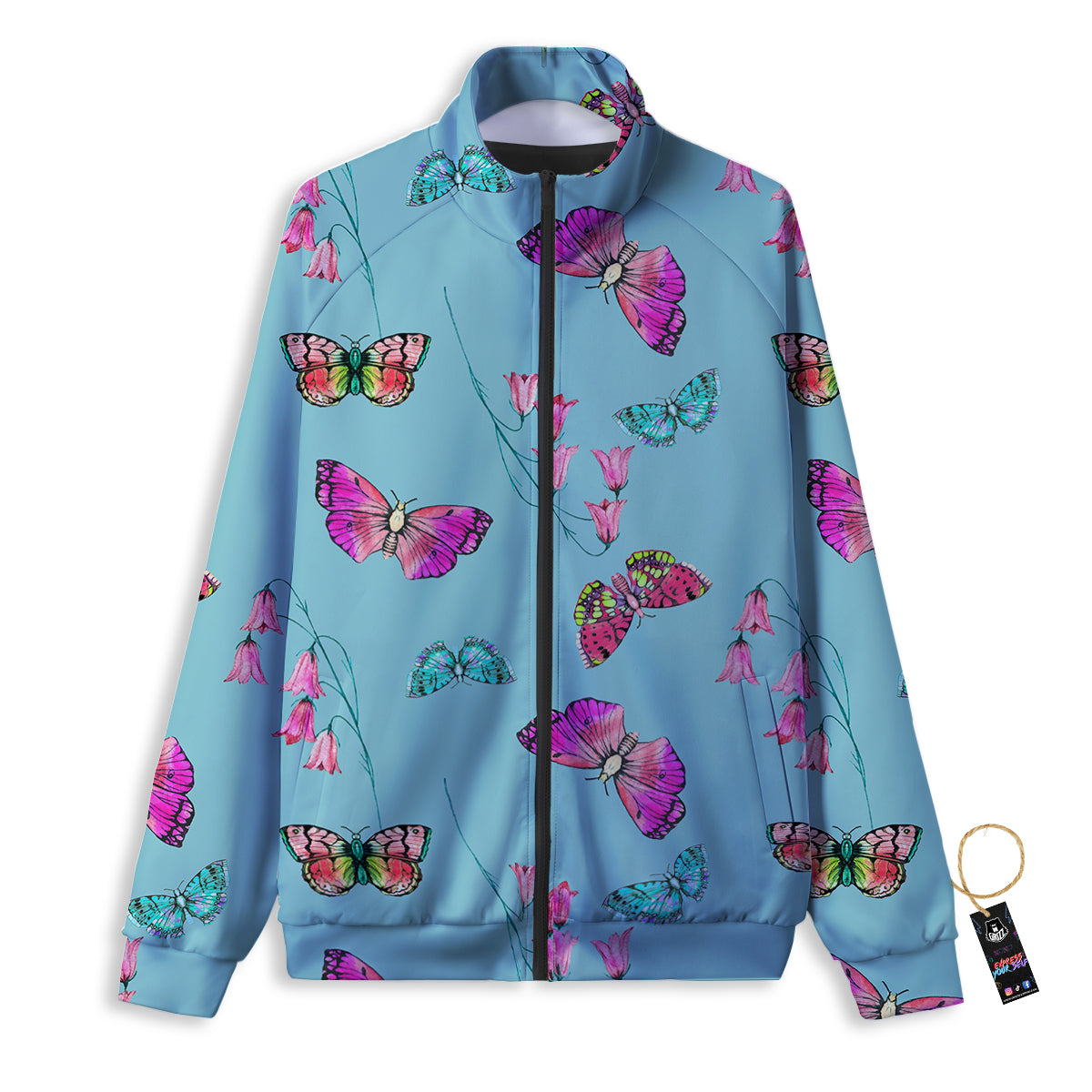 Check Black And Red Print Pattern Track Jacket-grizzshop