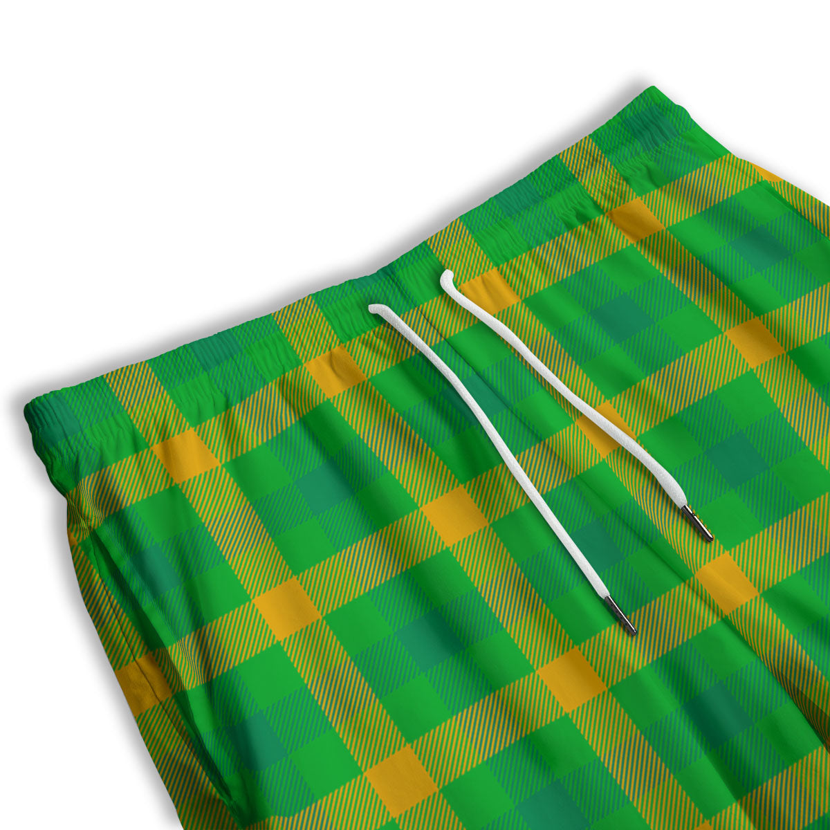 Check Irish Buffalo Print Pattern Men's Athletic Shorts
