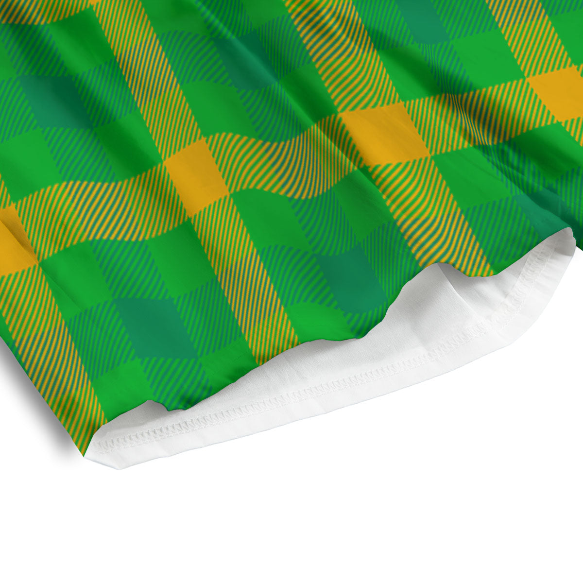 Check Irish Buffalo Print Pattern Men's Athletic Shorts