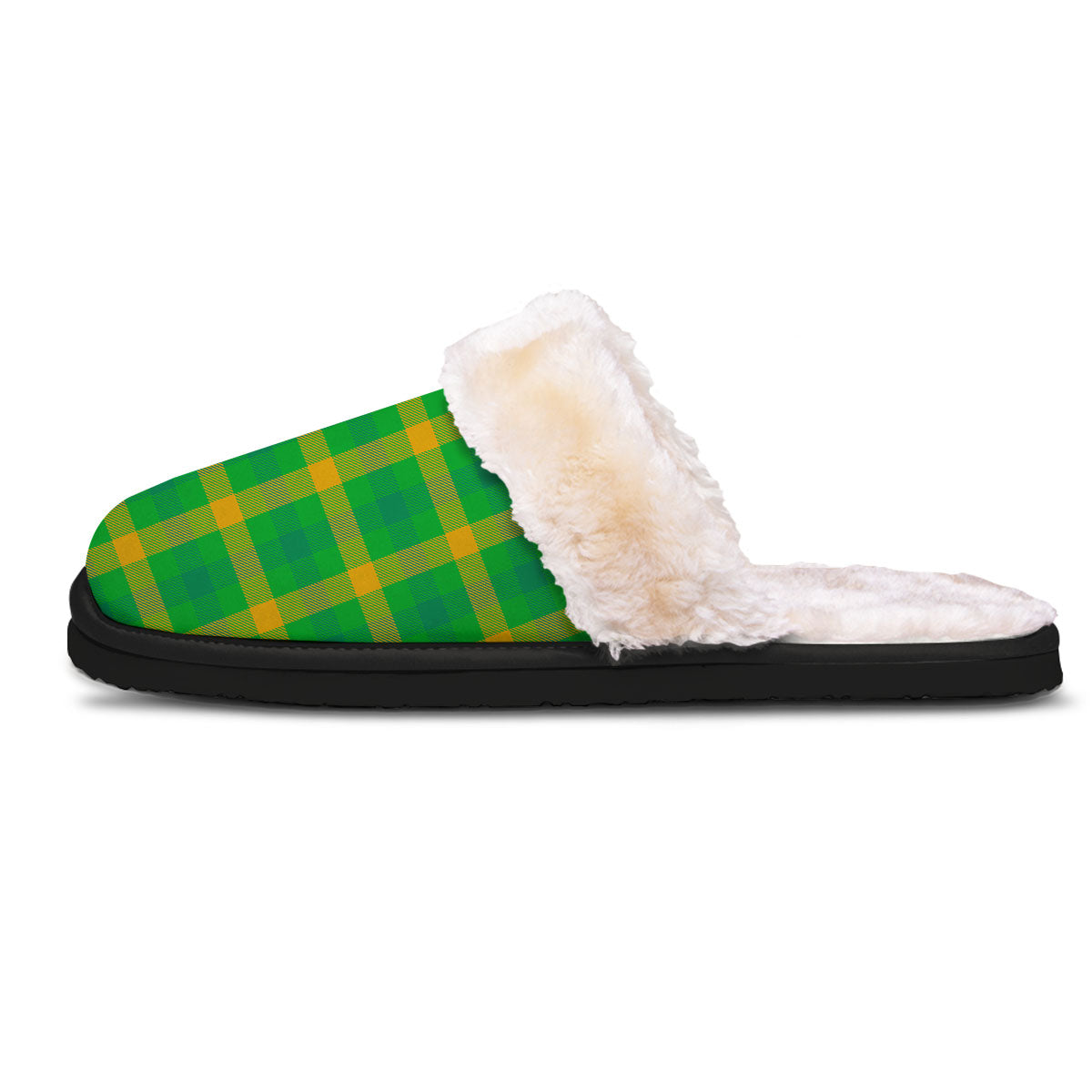 Check Irish Buffalo Print Pattern Slippers-grizzshop