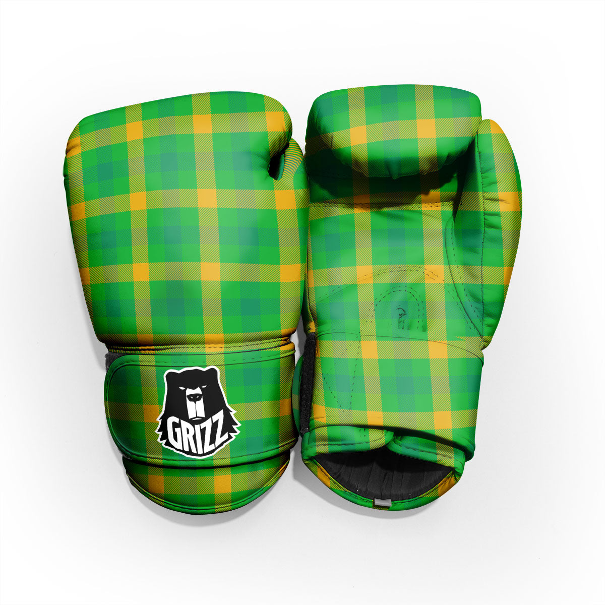 Check Irish Buffalo Print Pattern Pro Boxing Glove