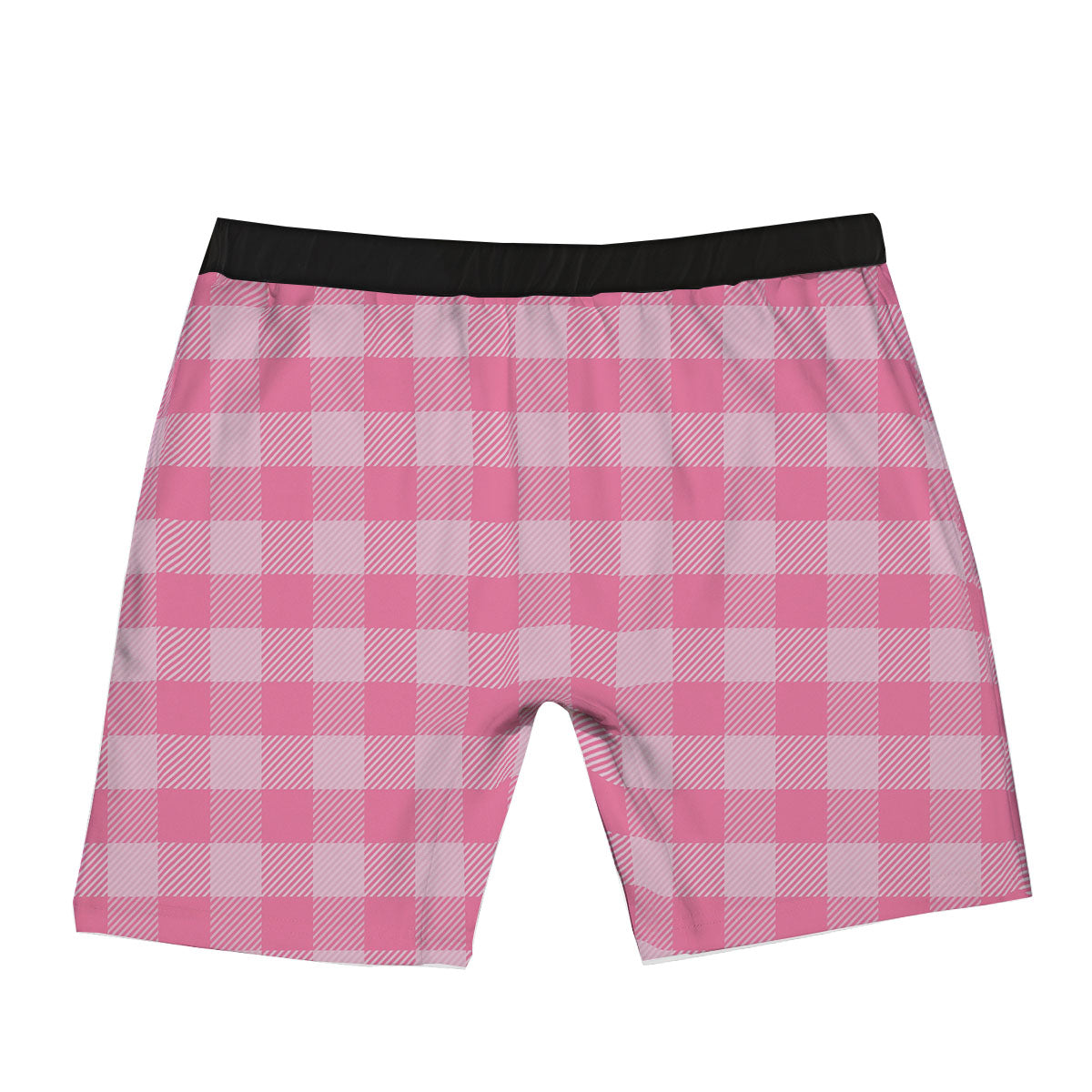 Check Pink Print Pattern Boxer Briefs-grizzshop