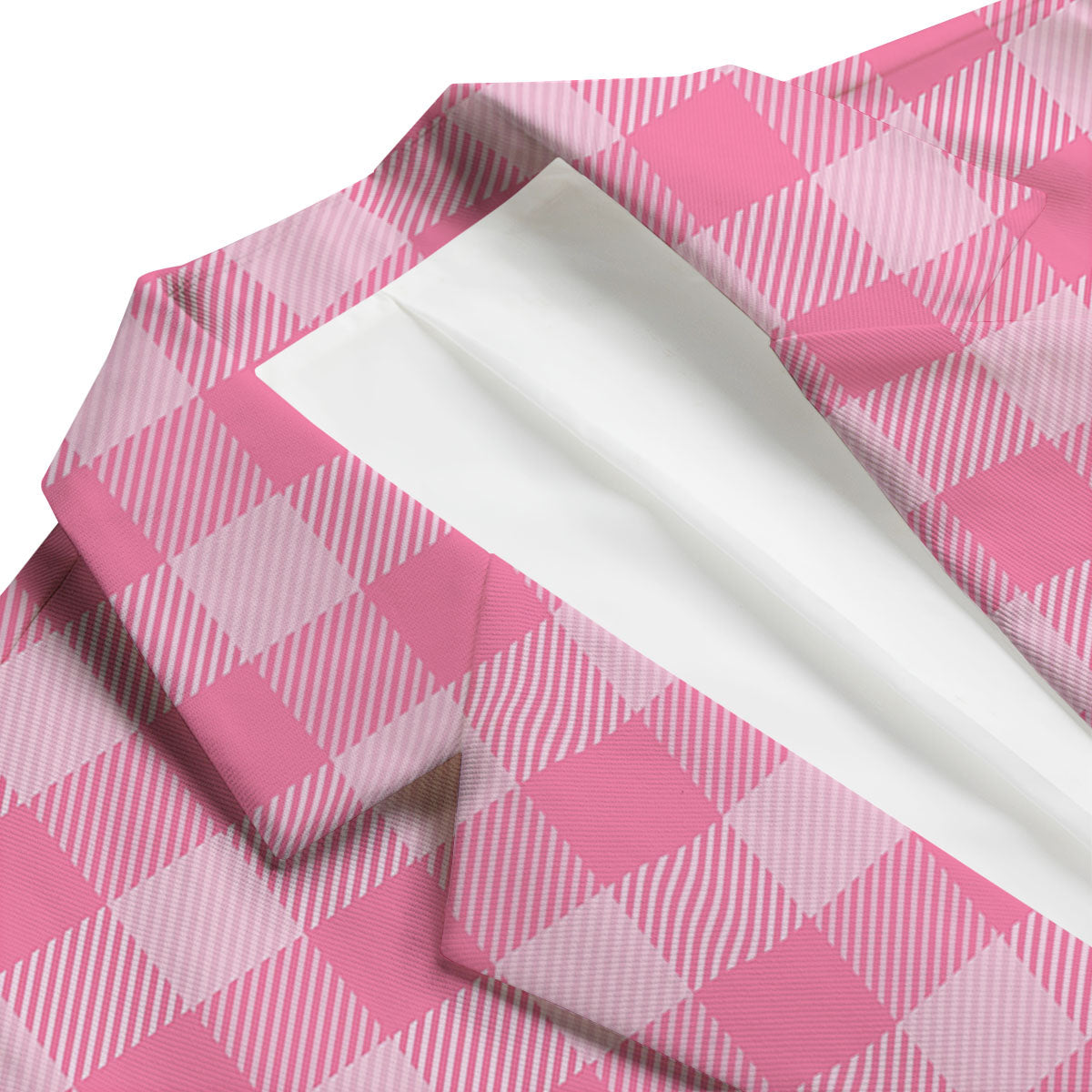 Check Pink Print Pattern Men's Blazer-grizzshop