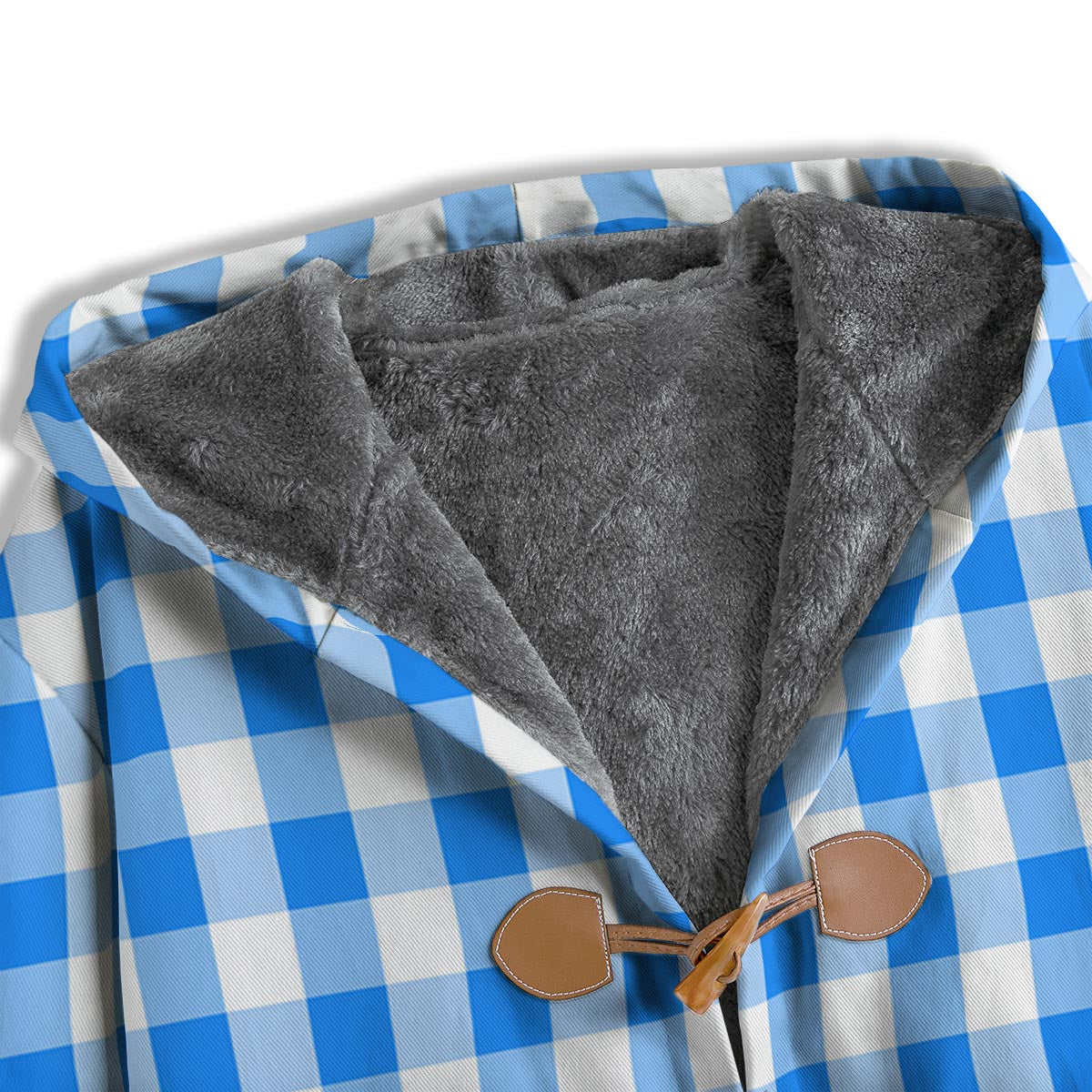 Check Sapphire Blue Print Pattern Men's Windbreaker Jacket-grizzshop