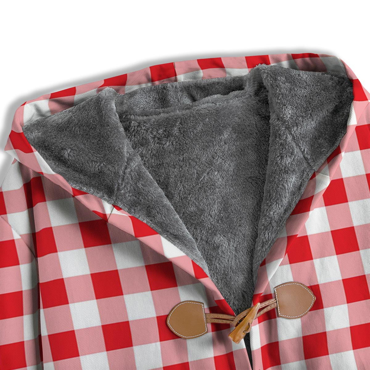 Check White And Red Print Pattern Men's Windbreaker Jacket-grizzshop