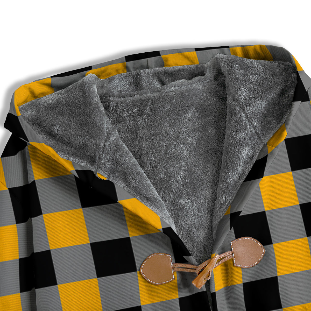 Check Yellow And Black Print Pattern Men's Windbreaker Jacket-grizzshop