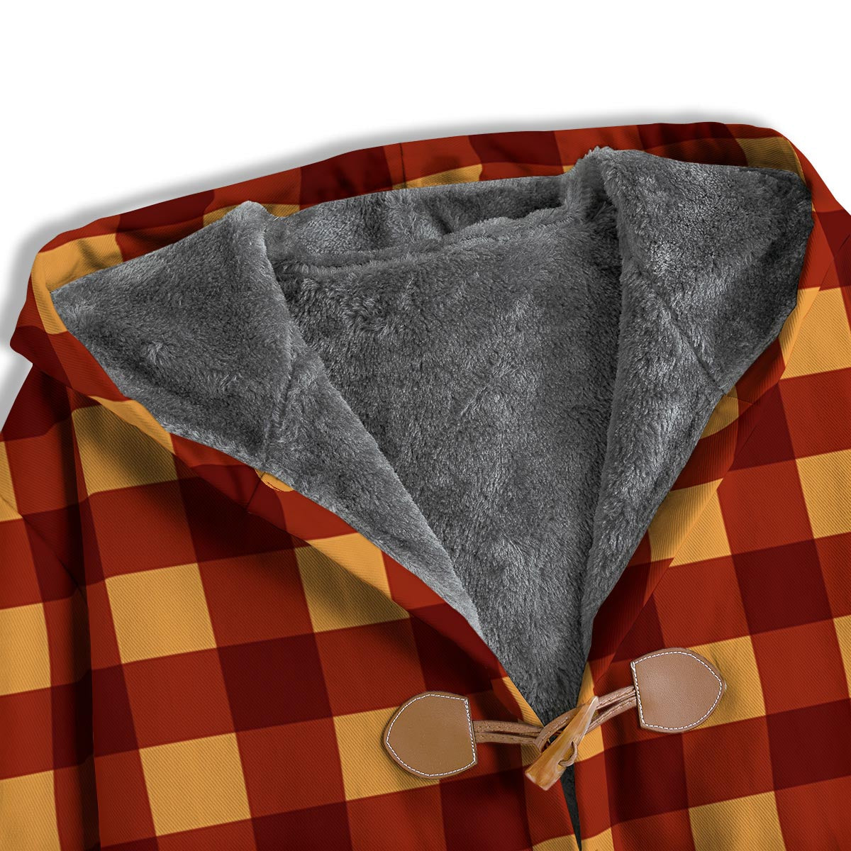 Check Yellow And Red Print Pattern Men's Windbreaker Jacket-grizzshop