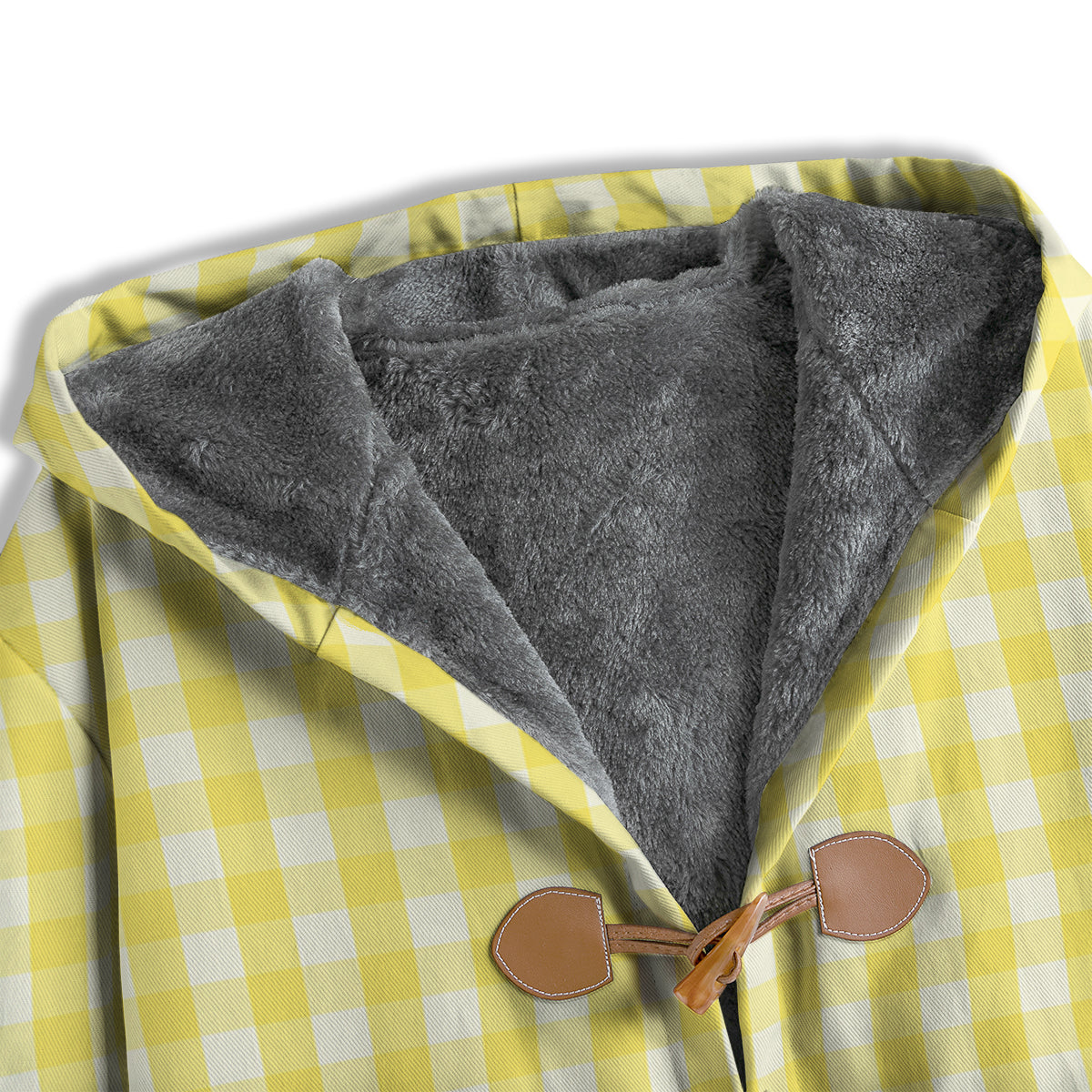 Check Yellow And White Print Pattern Men's Windbreaker Jacket-grizzshop