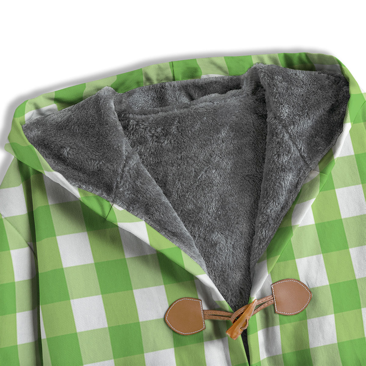 Checkered Green And White Print Pattern Men's Windbreaker Jacket-grizzshop