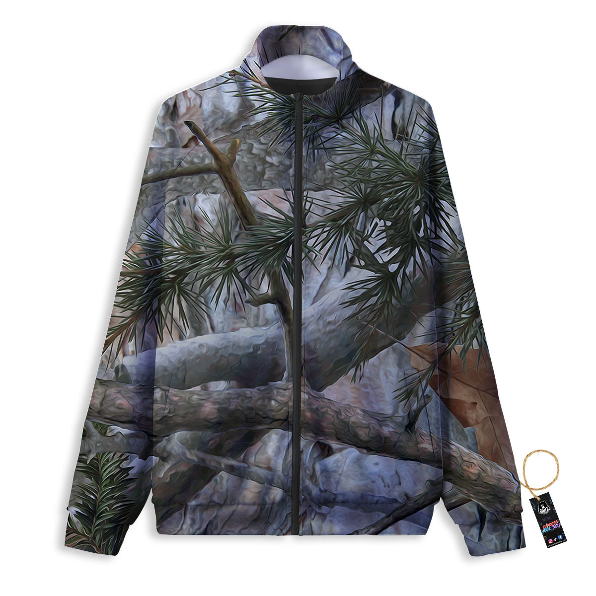 Checkered White And Red Print Pattern Track Jacket-grizzshop