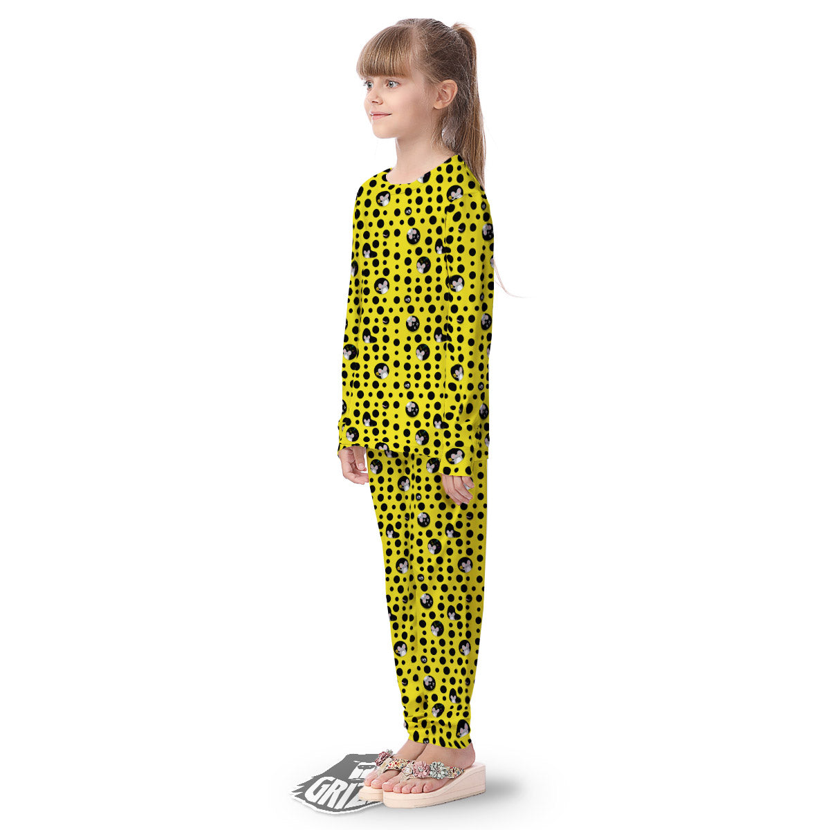Cheese Cartoon Print Pattern Kid's Pajamas-grizzshop